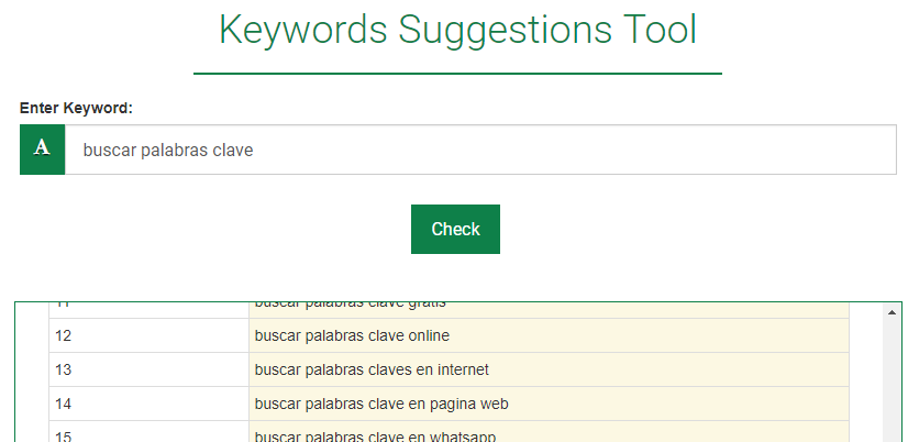 herramientas de palabras clave sugerencias keyword suggestion tool
