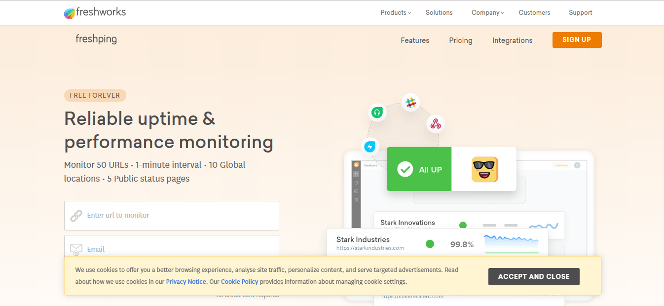 herramientas monitorizacion web freshping