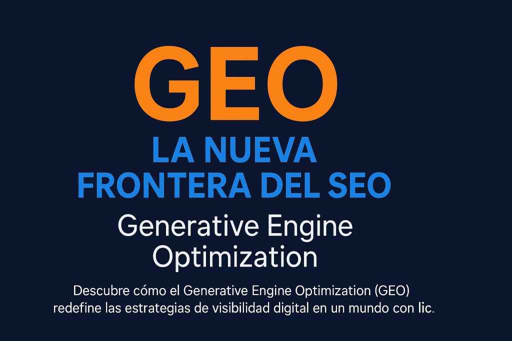 GEO La Nueva Frontera del SEO Generative Engine Optimization